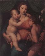 unknow artist The Madonna and child with the infant saint john the baptist